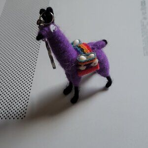 Llama key ring from South America (new) (handcrafted)